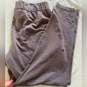 Lululemon Heathered Black On the Fly Pants Luxtreme